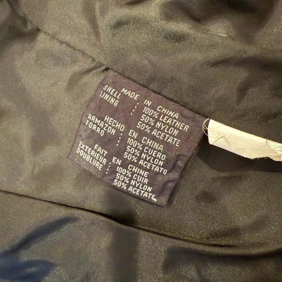 Vintage Y2K Colebrook & Co Women’s Black Leather Jacket Size Medium Coat - Picture 7 of 7